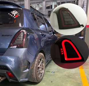 改裝 雨燕LED導光燈條尾燈 尾燈總成LED轉向燈 17年Swift 適用于04