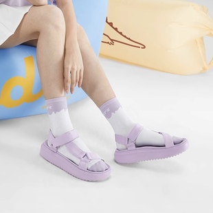 休閑輕便涼鞋 Skechers斯凱奇2023夏季 厚底時尚 涼糕鞋 113746 女款