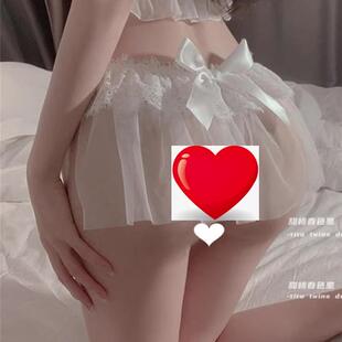 低腰少女丁字褲 內(nèi)褲 蝴蝶結(jié)透明網(wǎng)紗性感蕾絲三角褲 舔一口蛋糕嗎