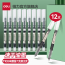 得力直液式 走珠筆速干大容量直液筆0.5黑色中性筆學(xué)生用速干刷題筆水性筆直液筆圓珠筆商務(wù)辦公簡約風(fēng)筆桿