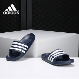 Slide戶外輕便沙灘男女涼拖鞋 Duramo G15892 阿迪達斯正品 Adidas