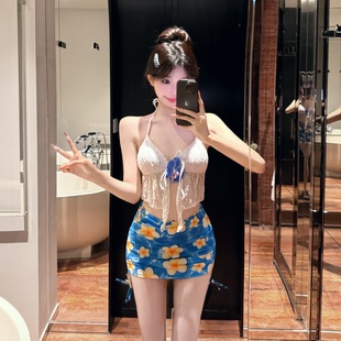 爆款 甜美小清新泳衣女夏 泰國純欲辣妹度假比基尼海邊度假顯瘦修身