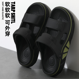 男款 防臭拖鞋 2025新款 沙灘運(yùn)動(dòng)厚底耐磨防滑開車男士 外穿 夏季 涼鞋