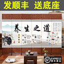 美容院專用屏風隔斷養生會所客廳折疊移動現代簡約遮擋平風辦公室