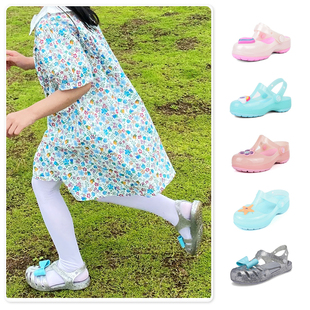 童鞋 透氣沙灘涼鞋 可愛公主鞋 鞋 205534 輕便洞洞鞋 Crocs卡洛馳夏季