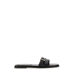 buckle金屬logo輕便舒適 adjustable Dsquared2女式 皮革平底涼鞋