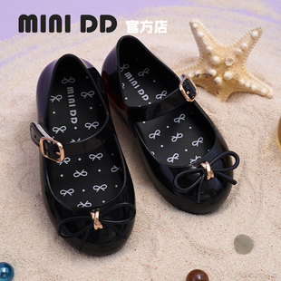 魔術(shù)貼芭蕾寶寶涼鞋 蝴蝶結(jié)瑪麗珍女童單鞋 時(shí)尚 MINIDD兒童果凍鞋