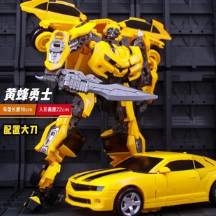 黃蜂勇士飛機(jī)威司令官擎天變形玩具兒童金剛汽車人警車手辦模型