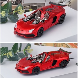 仿真蘭博基尼合金回力汽車模型敞篷跑車兒童玩具車禮物地攤