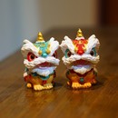 醒獅國潮新中式 飾可愛家居飾品送禮文創 擺件招財茶寵汽車桌面裝
