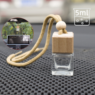 5ml10ml車載香水分裝 瓶香薰掛件小瓶精油香水瓶玻璃空瓶汽車吊墜
