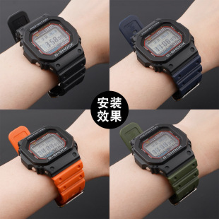 適配CASIO卡西歐gshock樹(shù)脂橡膠表帶ga2100腕帶GW6900DW5600 2100