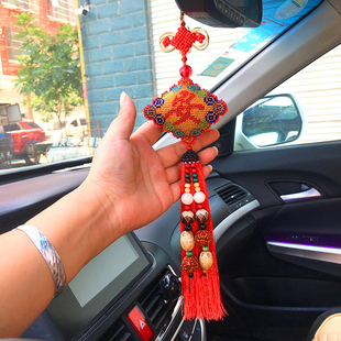 高珠繡網紅掛件十字繡平安符福車上掛飾汽車制作自己繡端手工新款