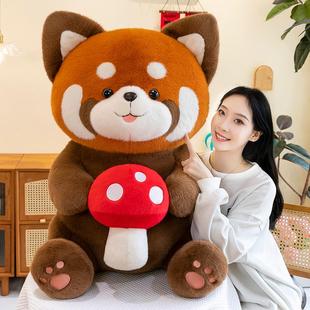 可愛小熊貓公仔浣熊毛絨玩具女孩床上玩偶兒童安撫布娃娃抱枕大號