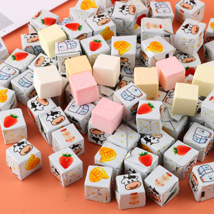 奶酪味奶酪糖散裝 小孩休閑食品奶片小方塊糖 休閑零食糖果單獨(dú)包裝