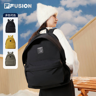 簡約雙肩包書包女漫游包 背包新款 FILA FUSION斐樂情侶款