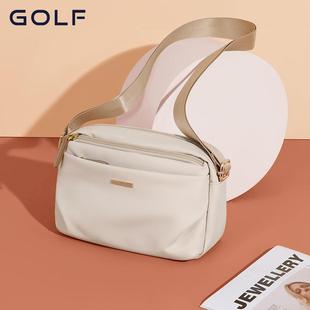 GOLF斜挎包包女新款 小眾設(shè)計(jì)輕奢簡(jiǎn)約帆布牛津布單肩包媽媽包女士