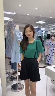 套裝 背帶褲 兩件套女夏雪紡百搭上衣高腰氣質垂感西裝 NEWOPEN新款