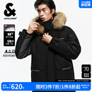 新中長工裝 士羽絨服春季 毛領(lǐng)外套派克大衣厚 杰克瓊斯男裝 三防