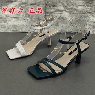 露趾細高跟休閑百搭一字扣氣質女涼鞋 時尚 處理夏季 星期六撤柜斷碼