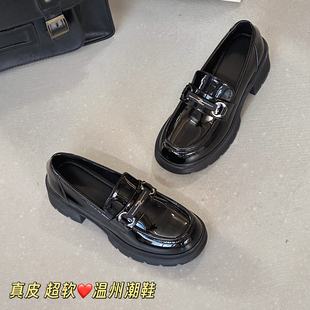 2025秋季 女英倫風小皮鞋 新款 厚底增高樂福鞋 5359 時尚 羅曼風情女鞋