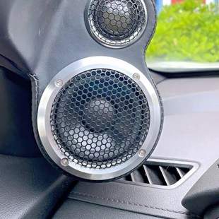A柱倒模鋁合金喇叭罩m3寸3.5寸全金屬保護(hù)網(wǎng)罩蓋汽車(chē)音響改裝 1.5