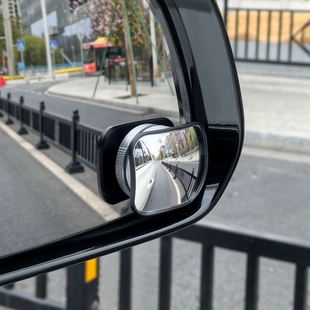 汽車倒車小圓鏡后視鏡輔助鏡大視野盲點鏡360變道盲區神器吸盤式