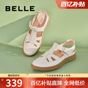 厚底豬籠涼鞋 女包頭涼鞋 女外穿A9V1DBL4 子透氣羅馬涼鞋 百麗女鞋
