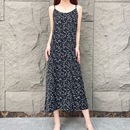 小雛菊 無袖 春季 寬松氣質(zhì)夏季 印花連衣裙女 碎花吊帶裙女時尚