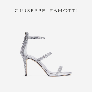 高跟鞋 Giuseppe ZanottiGZ女士亮片細跟涼鞋
