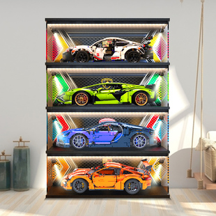 樂高汽車模型展示盒42096 42115保時捷911布加迪蘭博基尼罩 42083