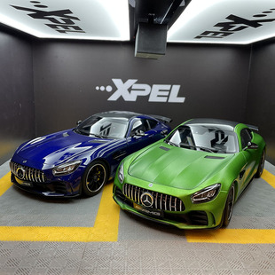 奔馳 GTR 2019 NOREV 綠魔 AMG 超級跑車合金仿真汽車模型
