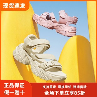 沙灘鞋 Skechers斯凱奇女鞋 輕便厚底休閑涼鞋 時尚 119866 2025夏新款