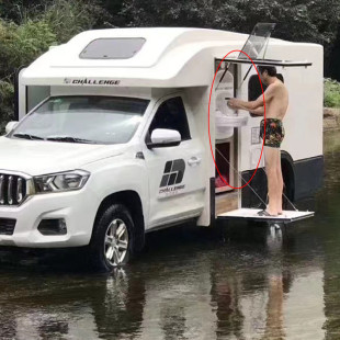 房車洗手臉水盆內嵌式 小空間 可折疊壁掛小尺寸拖掛車衛生間改裝