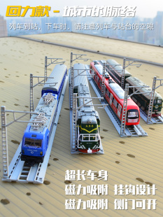 鎧威合金東風(fēng)火車(chē)內(nèi)燃車(chē)頭回力聲光玩具汽車(chē)模型開(kāi)門(mén)燃?xì)鈾C(jī)車(chē)盒裝