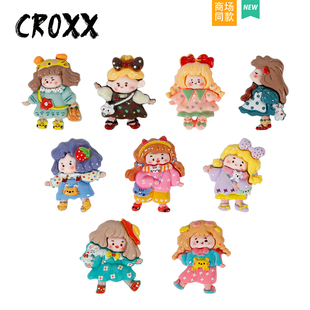 洞洞鞋 花適配Cross 配飾可愛少女鞋 飾扣鞋 Crocs 扣diy配件裝 CROXX