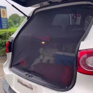 汽車尾防蚊網紗門簾SUVMPV露營自駕床車磁吸防曬遮陽隱私通風透氣
