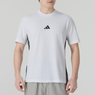 adidas 時尚 情侶T恤男裝 2025春夏新款 休閑透氣 女裝 阿迪達斯