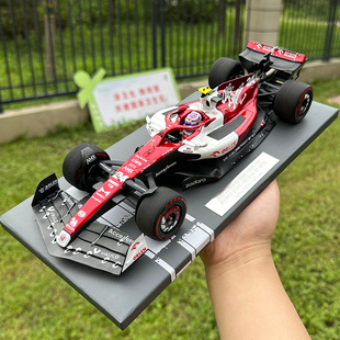 周冠宇C42 巴林站樹脂汽車模型車模 阿爾法羅密歐 迷你切
