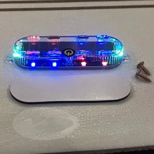 摩托電動三輪車警示燈汽車led爆閃裝 頻閃 飾燈太陽能防追尾燈改裝