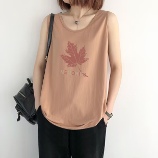 外貿(mào)清倉大牌出口100%純棉女士氣質(zhì)吊帶背心夏2025新款 上衣潮 無袖
