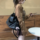 2024新款 斜挎包小眾單肩包托特包 大容量機場流浪包百搭包包女時尚