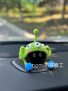 手工制作蔚來汽車nomi帽子裝 問界智界音響帽子 飾帽子三眼仔
