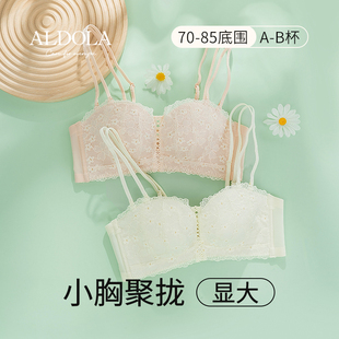 ALDOLA內衣女小胸聚攏可拆卸雙肩帶性感美背無鋼圈舒適親膚胸罩