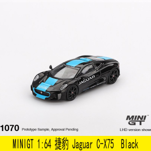 合金車模 Jaguar?CX75?Black 1070 捷豹 MINIGT