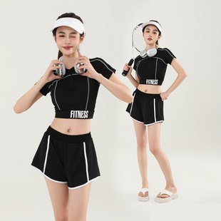 2025運(yùn)動(dòng)分體泳衣短褲 海邊排球溫泉度假 學(xué)生青春保守顯瘦修身