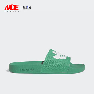 男女輕便運動拖鞋 Adidas 新款 三葉草夏季 HQ2033 阿迪達斯正品