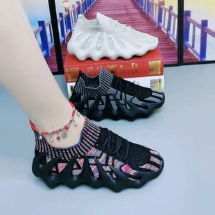 飛織運動鞋 夏季 透氣450休閑鞋 韓版 子女 八爪魚女鞋 跑步鞋 2025新款