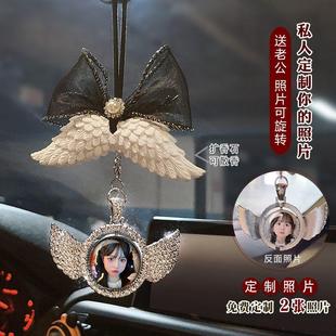 汽車掛件圖案照片定制diy車載香薰石膏掛飾創意個性 生日情侶禮物