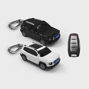 適用于哈弗大狗鑰匙套智靈鳥汽車模型鑰匙塑料保護殼扣帶燈光禮品